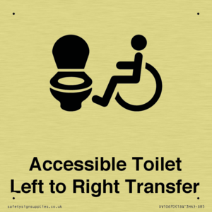 Accessible Toilet with Left to Right Transfer